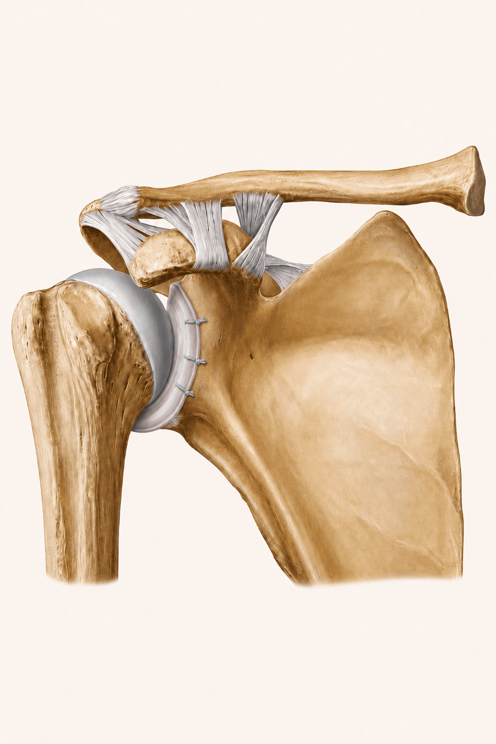 Réparation labrale antérieure — seconde vue arthroscopique
